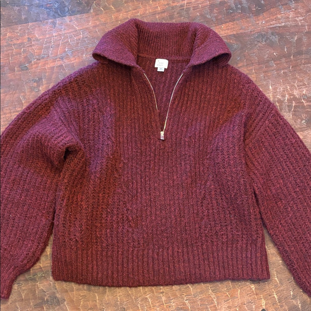 a new day Maroon Knit Sweater